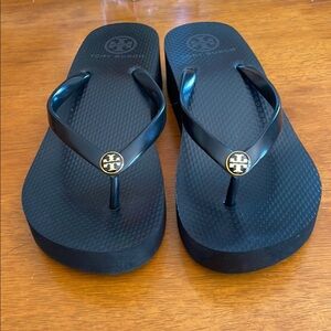Tory Burch Black Flip Flops